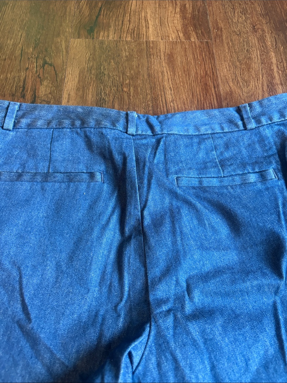 Banana Republic Ryan Blue Women's Denim Dress Pants - Straight Leg - Picture 6 of 6